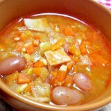 金時豆のミネストローネ風スープ